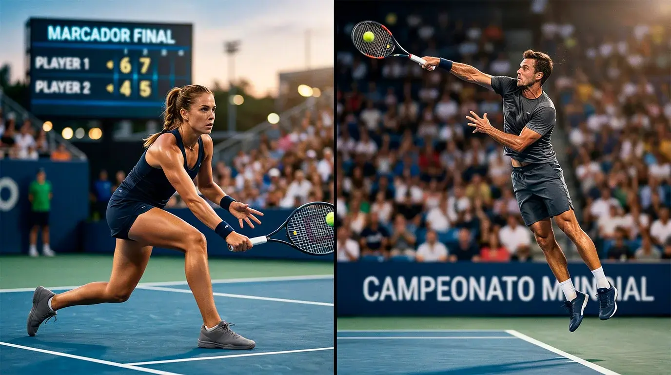 Comparativa visual de puntos de break entre WTA y ATP